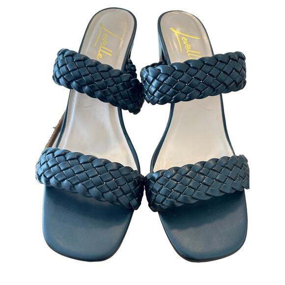 Levelle Women’s Aria Braided Two Strap Block Heel Sandals, Black, Size 10 - Picture 3 of 10